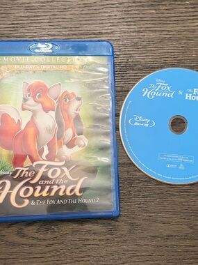 Disney Blu-Ray The Fox and the Hound  2 Blue Rat Digital HD Disc